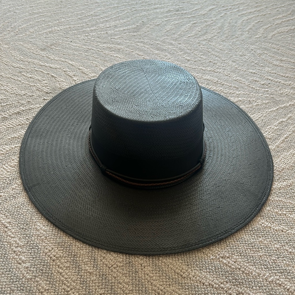 Nwt Black Woven Hat
